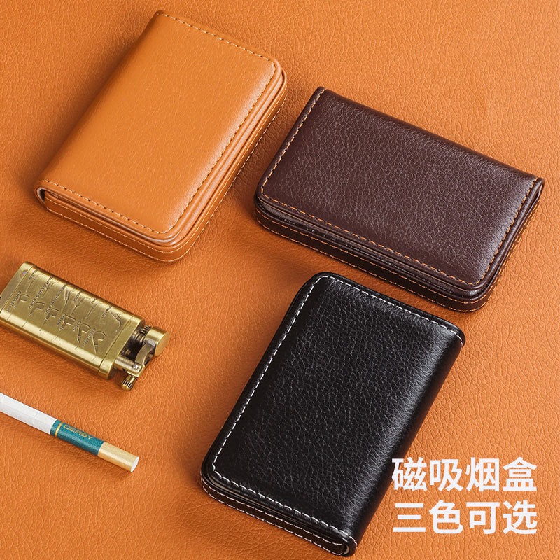 Men'S Accessories Case - Portable For 8mm Cigarette case PU