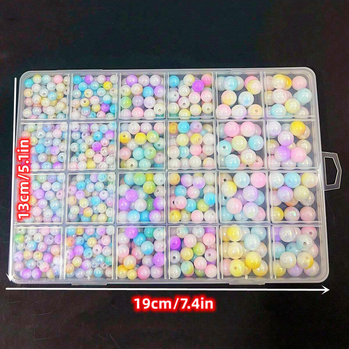 800pcs/24 grid set box 6mm/8mm - Men'S Accessories Jewelry Bracelet 评论和价格