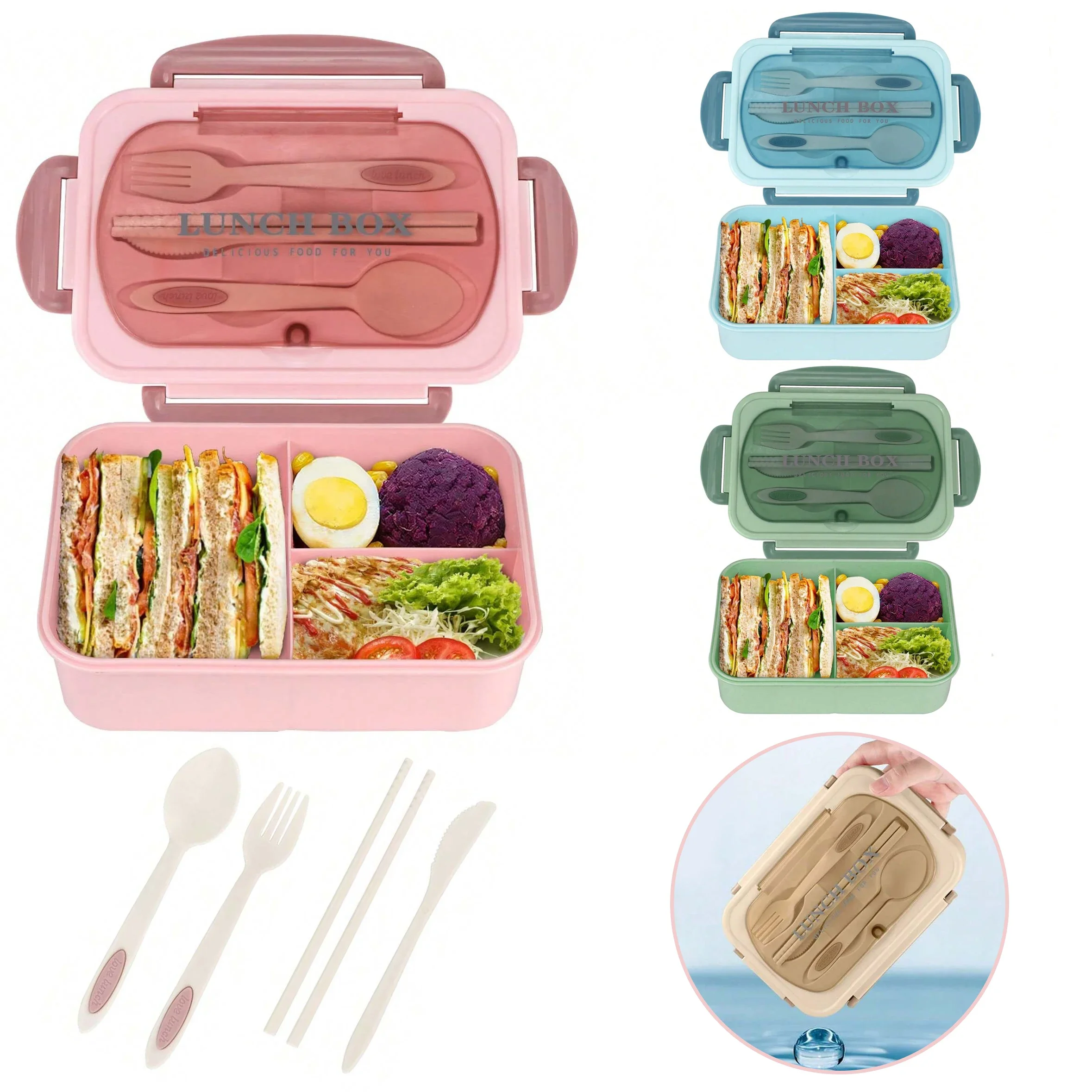 Adult Bento Box with 3 Compart - Men'S Accessories Rack 评论和价格