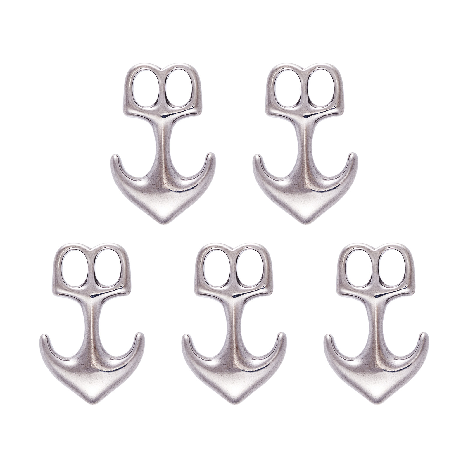 5pcs Anchor Hook Clasps 304 St - Men'S Accessories Jewelry Bracelet 评论和价格