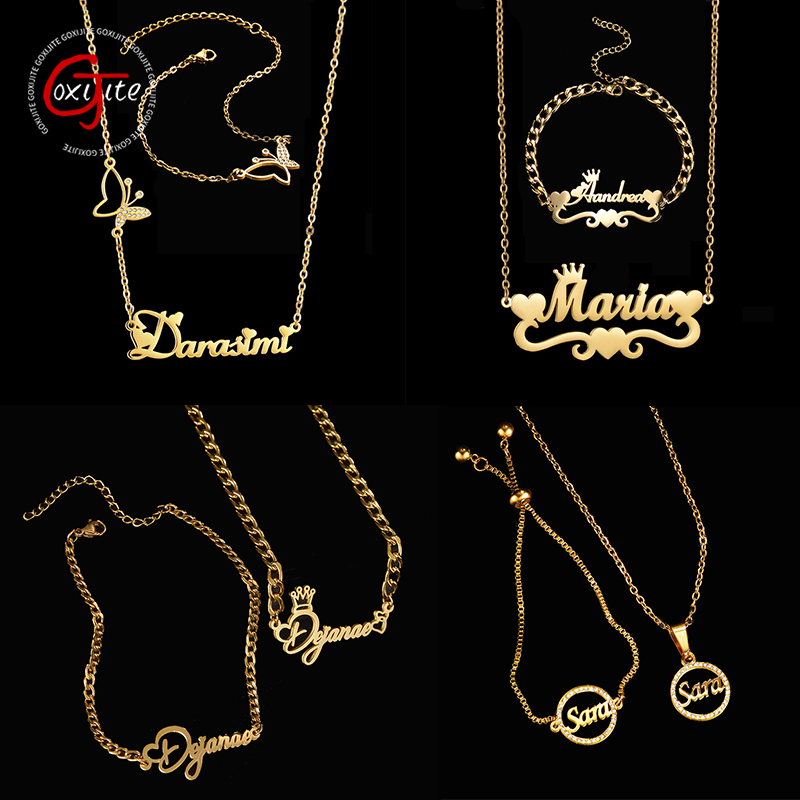 Goxijite Customize Name Neckla - Men'S Accessories Jewelry Bracelet 评论和价格