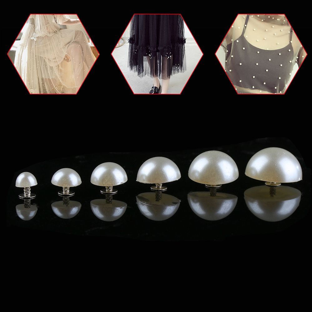30/50pcs Half Round Pearl Rive - Men'S Accessories Rack 评论和价格