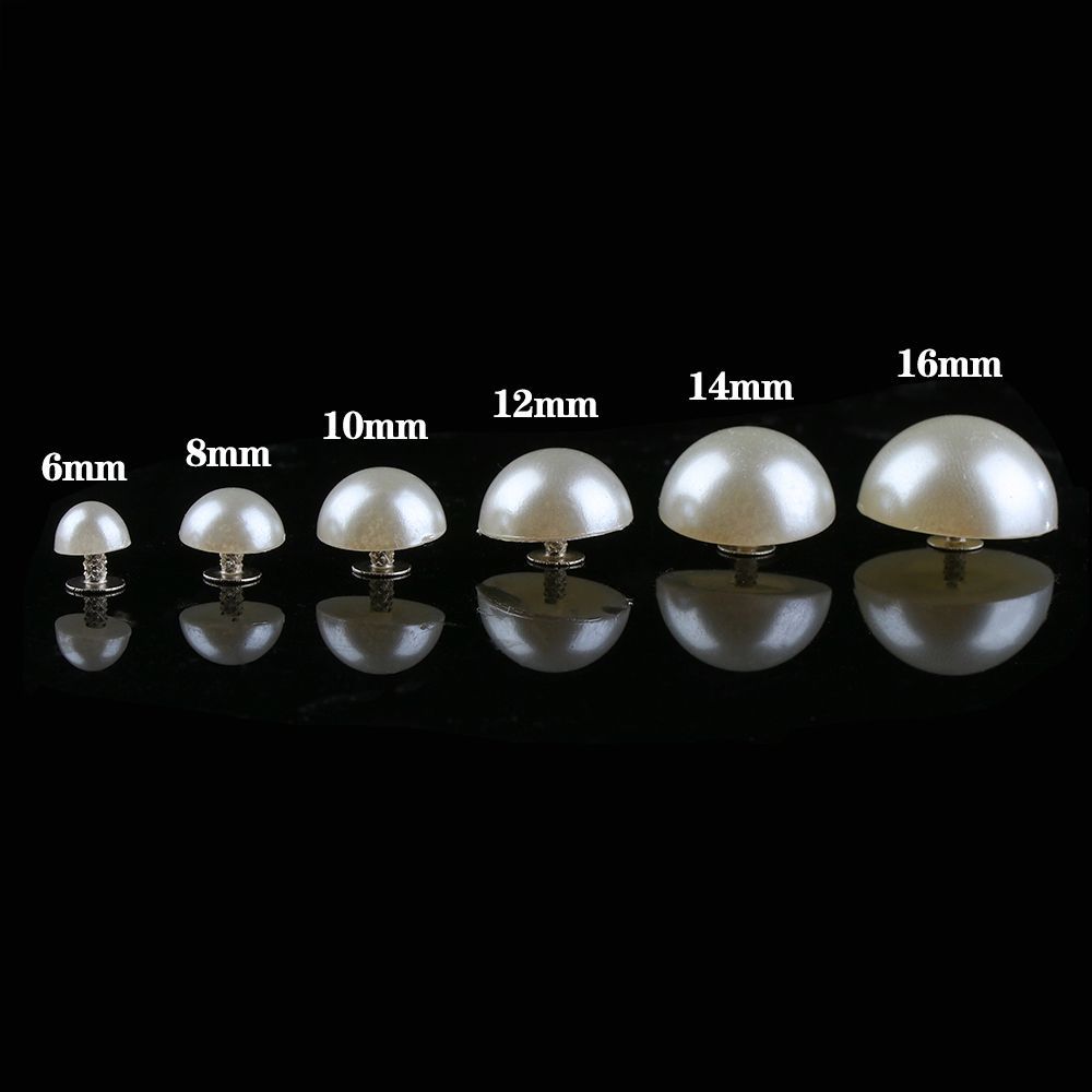 30/50pcs Half Round Pearl Rive - Men'S Accessories Rack 评论和价格